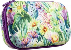img 4 attached to Stay Organized In Style: Get The ZIPIT Flowers Pencil Box For Your School Supplies