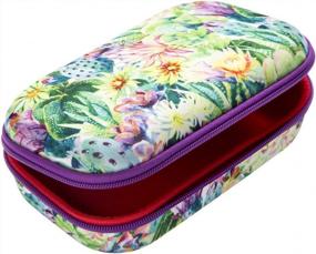 img 3 attached to Stay Organized In Style: Get The ZIPIT Flowers Pencil Box For Your School Supplies