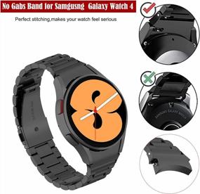 img 3 attached to Soft Silicone Replacement Band Compatible With Samsung Galaxy Watch 5 44Mm/40Mm, Watch 4 46Mm/42Mm & Classic 41Mm - No Gaps Design Printing Sport Strap For Women Men