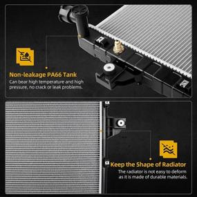 img 2 attached to 🚗 DWVO Radiator - High-Quality Replacement for 1999-2004 Jeep Grand Cherokee 6Cyl 4.0L L6 DWRD1006