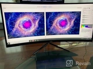 img 1 attached to 🎮 Fiodio AF11F Curved Gaming Monitor with Speakers, 100Hz and Adaptive Sync - HD Quality review by James Patel