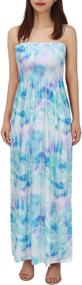 img 4 attached to HDE Womens Strapless Dress Sundress Women's Clothing ~ Swimsuits & Cover Ups