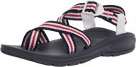 madden girl womens sandal reflective women's shoes : athletic logo