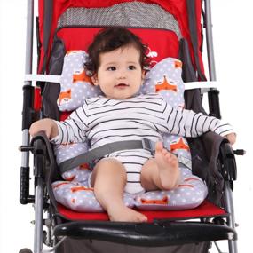 img 3 attached to Подушка для поддержки шеи и тела Fox для малышей в автокресле и коляске - AIPINQI