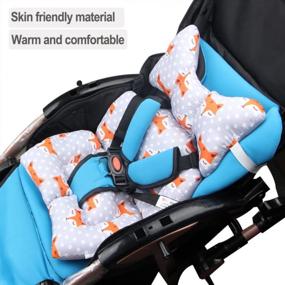 img 1 attached to Fox Neck And Body Support Pillow For Toddler In Car Seat And Stroller - AIPINQI
