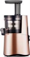 rose gold hurom h-aa slow juicer for efficient and high-quality juice extraction logo