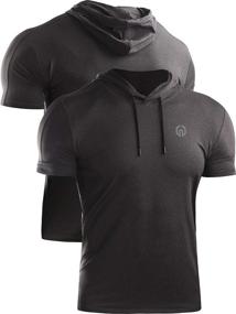 img 3 attached to Neleus Running Shirt Workout Athletic Men's Clothing -- Active