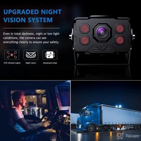 img 1 attached to 📸 DVKNM Ultimate 9-Inch IPS Monitor Full HD-DVR Recording, Car Truck RV Complete Backup Camera Kit, IP69K Waterproof Camera with Sharp Rear View, Split Image, included SD Card, Easy DIY Install
