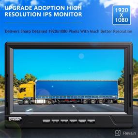 img 3 attached to 📸 DVKNM Ultimate 9-Inch IPS Monitor Full HD-DVR Recording, Car Truck RV Complete Backup Camera Kit, IP69K Waterproof Camera with Sharp Rear View, Split Image, included SD Card, Easy DIY Install