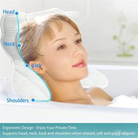 img 3 attached to 🛀 Ergonomic Comfortable Shoulder Pillow for Bath