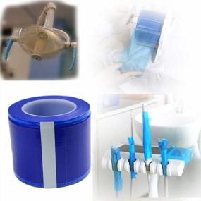 img 1 attached to Защитная барьерная пленка для стоматологических процедур и процедур микроблейдинга - AebDerp одноразовая, 1200 листов синего цвета