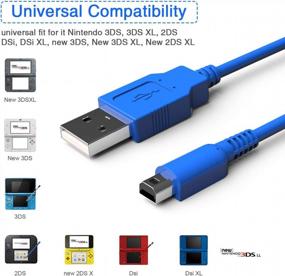 img 1 attached to Daugee 3DS Charger Cable Pack - Reliable USB Charging For Nintendo 3DS, 2DS, DSi & XL Consoles