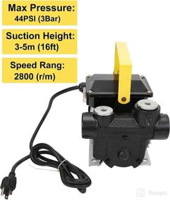 img 2 attached to Efficient Self-Priming 110V AC Oil Transfer Pump: Reliable Fuel Diesel Kerosene Biodiesel Pump with Hose & Nozzle - 16GPM