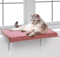 bundaloo large cat window perch seat: removable washable cover for maximum comfort logo