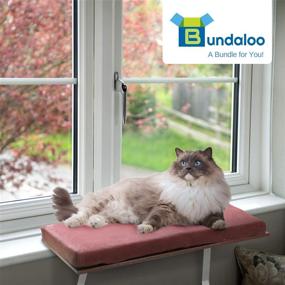 img 3 attached to Bundaloo Large Cat Window Perch Seat: Removable Washable Cover for Maximum Comfort