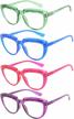eyekepper 4-pack reading glasses for women rhinestone readers oversize half-moon design eyeglasses +3.00 logo