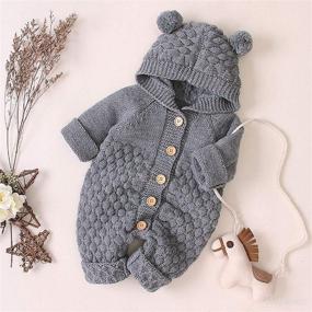 img 2 attached to Puseky Knitted Toddler Sweater Outwear Apparel & Accessories Baby Boys , Clothing