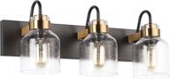 🚿 black vintage bathroom vanity light fixtures over mirror: elegant 3-light presde vanity with glass globe lighting логотип