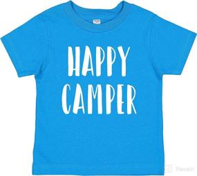 img 4 attached to 🏕️ Happy Camper Camping Tee for Kids - 7 Ate 9 Apparel Outdoors