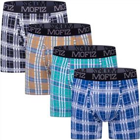 img 4 attached to Bamboo Comfort: JINSHI Men'S Long Boxer Briefs With Superior Performance