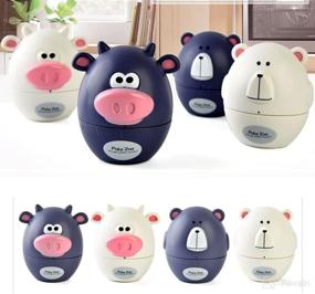 img 2 attached to Golandstar Mini Mechanical Kitchen Cooking Timer Clock - Cute Cartoon Cow or Bear Design - 60 Minutes - Loud Alarm - Counters - Manual Timer - Compact Size - SEO-Optimized (White Bear)