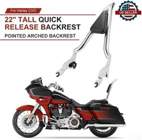 img 1 attached to YIMONTH Detachable Passenger Backrest 2009 2021 Motorcycle & Powersports
