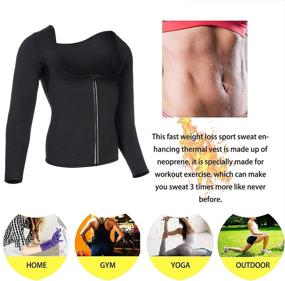 img 2 attached to Lose Weight & Shape Up Faster With Wonderience Women'S Sauna Suit Waist Trainer Top!