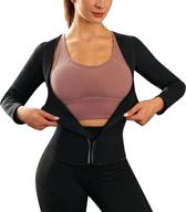 lose weight & shape up faster with wonderience women's sauna suit waist trainer top! логотип