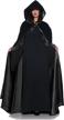 underwraps women's full length hooded cape - deluxe velour 1 logo
