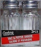 🧂 salt and pepper shakers made of glass logo