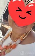картинка 1 прикреплена к отзыву 💎 BOCAR 3 Layer Chunky Statement Beaded Necklace Set: Fashion Multi Layer Women Collar Necklace with Earrings от Jay Meza