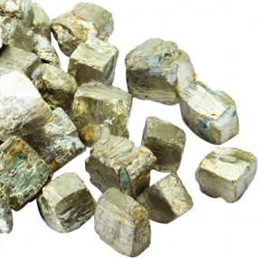 img 2 attached to 1 Lb Bulk Natural Iron Pyrite Raw Crystals For Tumbling, Cabbing, Polishing, Wire Wrapping & Healing