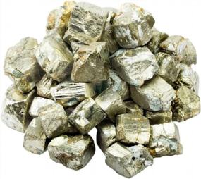 img 3 attached to 1 Lb Bulk Natural Iron Pyrite Raw Crystals For Tumbling, Cabbing, Polishing, Wire Wrapping & Healing