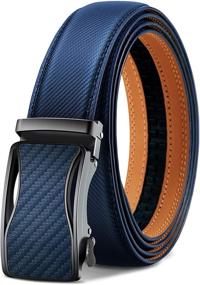 img 4 attached to 👔 Enhance Your Style with BULLIANT Leather Ratchet Belts - The Ultimate Men's Accessories