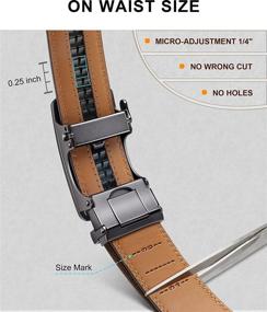 img 1 attached to 👔 Enhance Your Style with BULLIANT Leather Ratchet Belts - The Ultimate Men's Accessories