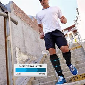img 3 attached to 3 Pack Copper Compression Socks For Women & Men - Medical, Running, Athletic Support And Circulation Benefits.