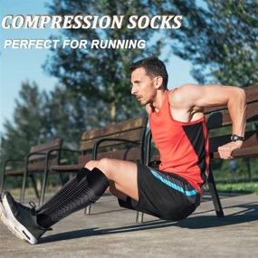 img 2 attached to 3 Pack Copper Compression Socks For Women & Men - Medical, Running, Athletic Support And Circulation Benefits.