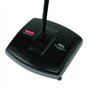 img 2 attached to 🧹 Rubbermaid Commercial Galvanized Steel Carpet & Floor Sweeper: Cordless, Hardwood Floor Cleaning and Push Broom Solution