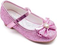 furdeour glitter wedding princess bridesmaid girls' shoes ~ flats логотип