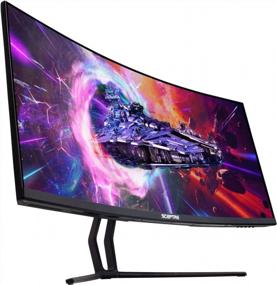 img 4 attached to Sceptre C355W 3440UN Super Curved Ultrawide 100Hz HD Monitor with Blue Light Filter, Flicker-Free Technology - C355W-3440UN