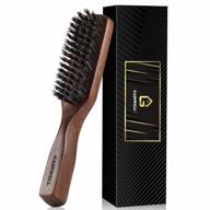 premium mens wild boar bristle hair brush - stiff bristles, black walnut wooden handle by gainwell: ultimate hair care accessory for men логотип