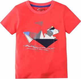 img 1 attached to 🦖 MSSMART Summer Toddler Dinosaur Boys' Tops, Tees & Shirts - Stylish Clothing for Little Ones