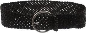 img 3 attached to Womens Tapered Braided Woven Leather Women's Accessories ~ Belts