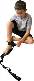 img 1 attached to Умный эластичный ремешок KidSole для мышц стопы, голени и подколенного сухожилия. Управляемое устройство для растяжки для коррекции осанки, подошвенного фасциита, развития свода стопы и других растяжек ног и стоп