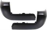 toyota tacoma bumper end set 2016-2020, driver and passenger side pair, rear, paint to match, plastic, end cap, to1104133 + to1105133, 5215604010 + 5215504010 logo