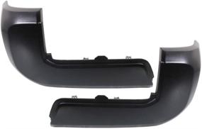 img 4 attached to Toyota Tacoma Bumper End Set 2016-2020, Driver and Passenger Side Pair, Rear, Paint to Match, Plastic, End Cap, TO1104133 + TO1105133, 5215604010 + 5215504010