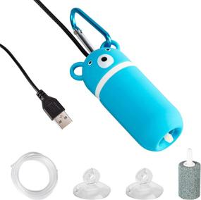 img 4 attached to Portable USB Mini Aquarium Air Pump 🐠 - Efficient, Silent, and Energy-saving Fish Tank Oxygen Pump