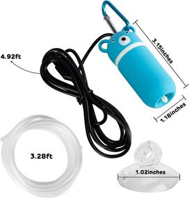 img 3 attached to Portable USB Mini Aquarium Air Pump 🐠 - Efficient, Silent, and Energy-saving Fish Tank Oxygen Pump