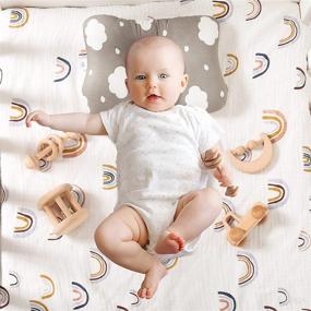 img 1 attached to Personalizable Wood Baby Rattle Set: Enhance Sensory Development with Infant-Friendly Wooden Toys