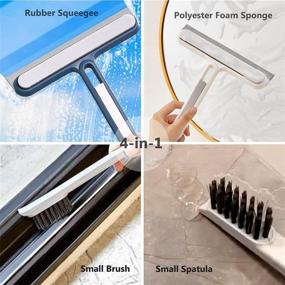 img 2 attached to 🚿 Versatile Shower Squeegee for Household Cleaning - Mirror Wiper, Glass Window Cleaner Squeegee - Ideal for Tiles, Shower Doors, Bathrooms, Mirrors, Car Windows & Glass Doors